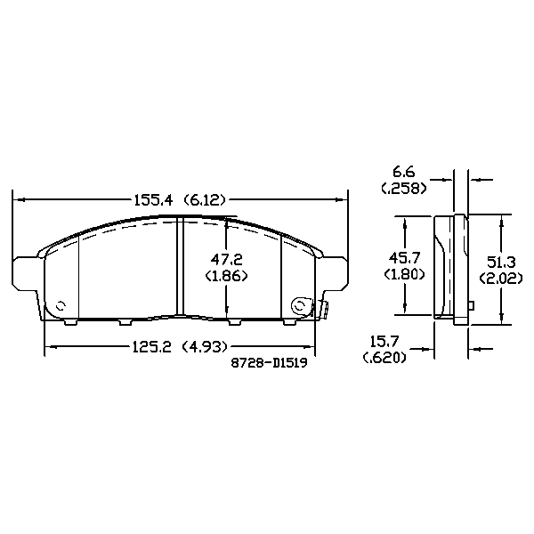AGG Auto Premium ceramic Brake Pads Set DB1774 Front set
