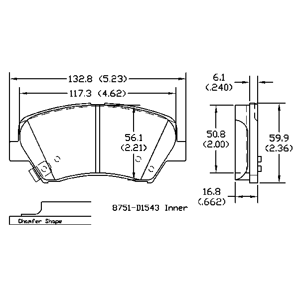 AGG Auto Premium ceramic Brake Pads Set DB2240 Front set