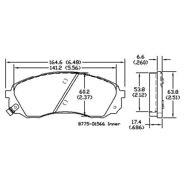 AGG Auto Premium ceramic Brake Pads Set DB1940 Front set
