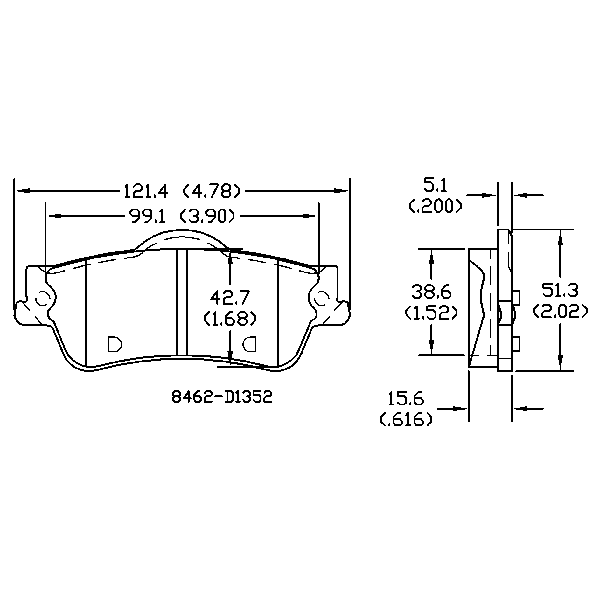 AGG Auto Premium ceramic Brake Pads Set DB1766 Rear set