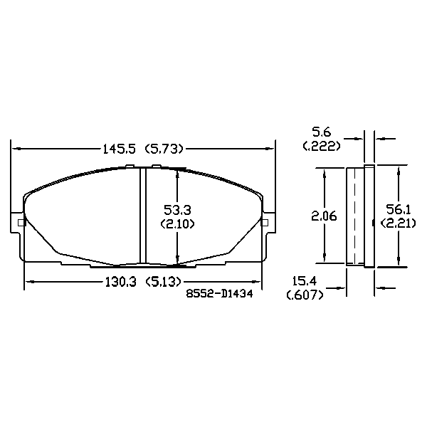 AGG Auto Premium ceramic Brake Pads Set DB1772 front set