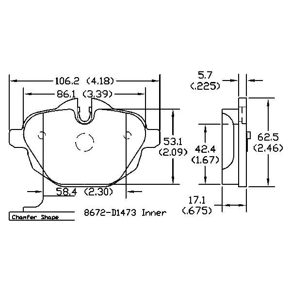 AGG Auto Premium ceramic Brake Pads Set DB2225 BMW 528i 530e 530i 535d 535i Car Rear set