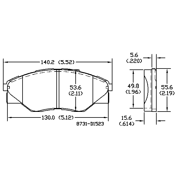 AGG Auto Premium ceramic Brake Pads Set DB1985 Front set