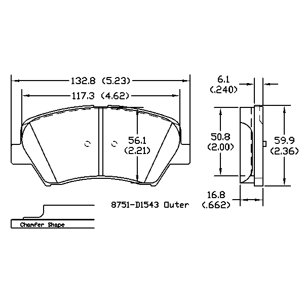 AGG Auto Premium ceramic Brake Pads Set DB2240 Front set