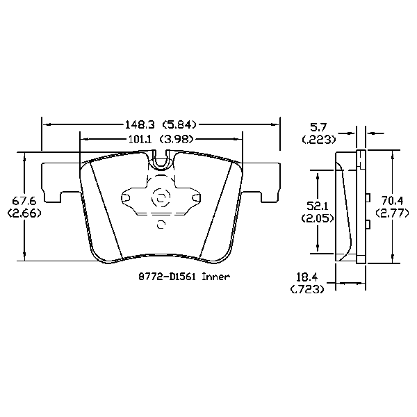 AGG Auto Premium ceramic Brake Pads Set DB2223 front set