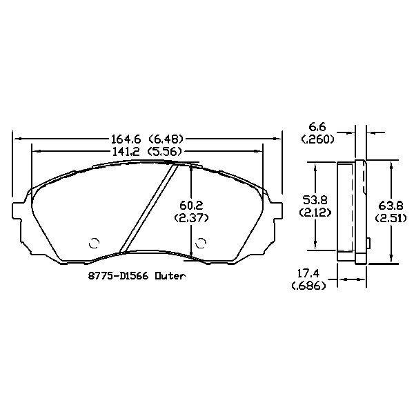 AGG Auto Premium ceramic Brake Pads Set DB1940 Front set