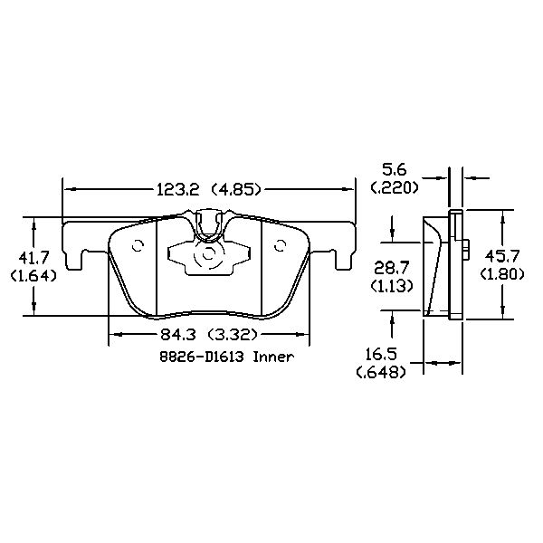 AGG Auto Premium ceramic Brake Pads Set DB2224 BMW Car Rear set