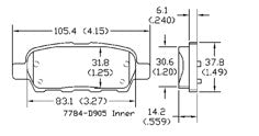 AGG Brake Pads Set DB1509 Rear Set