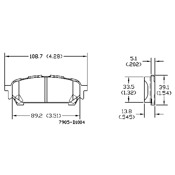 AGG Brake Pads Set DB1672 Rear Set