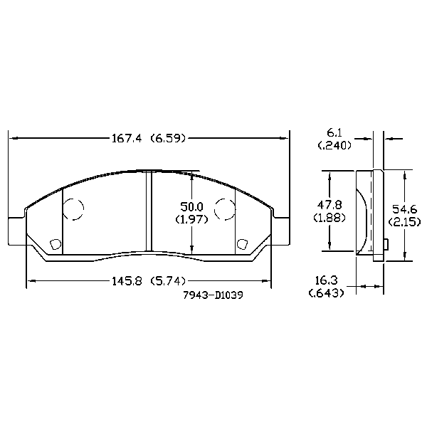 AGG Brake Pads Set DB1468