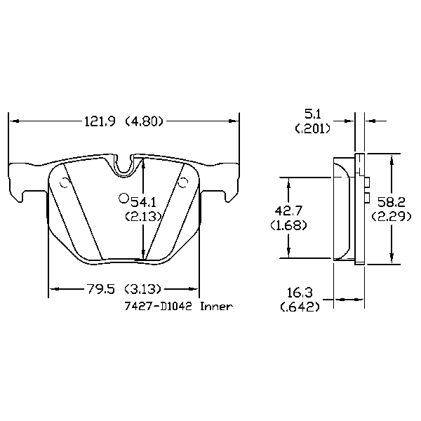 AGG Auto Premium ceramic Brake Pads Set DB1694 BMW 525i 528i 530i 535i  X5 X6 Rear set