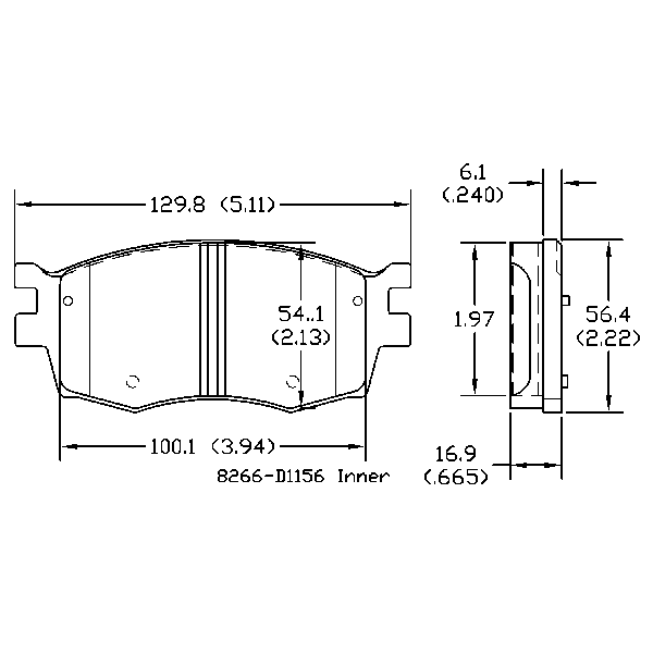 AGG Auto Premium ceramic Brake Pads Set DB1786 Rear set