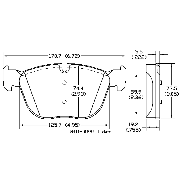 AGG Auto Premium ceramic Brake Pads Set DB2006 BMW Truck front set X4 2016-2018 X5 2007-2018 X6 2008-2019