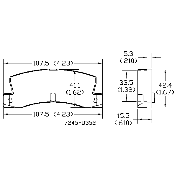 AGG Brake Pads Set DB1147