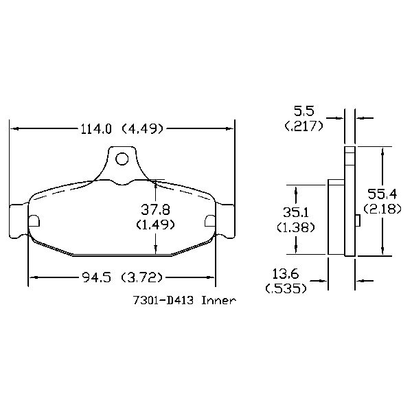 AGG Brake Pads Set DB1086