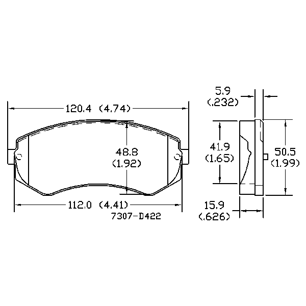 AGG Brake Pads Set DB1148 Front