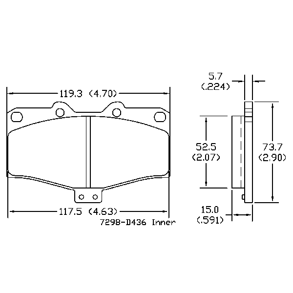 AGG Brake Pads Set DB1149
