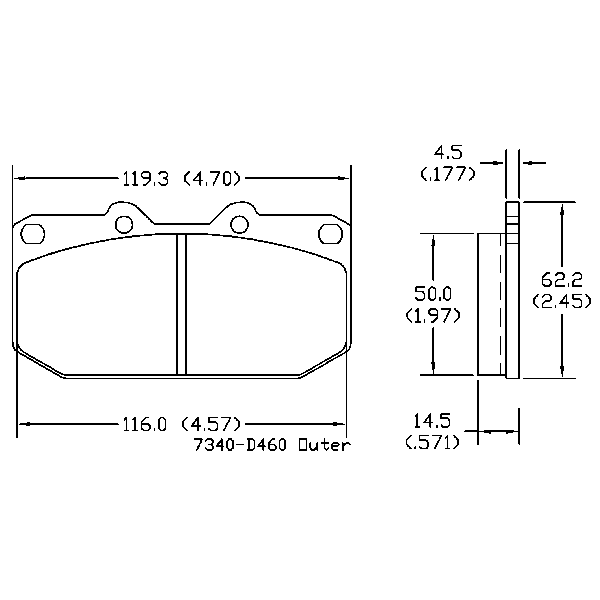 AGG Brake Pads Set DB1170