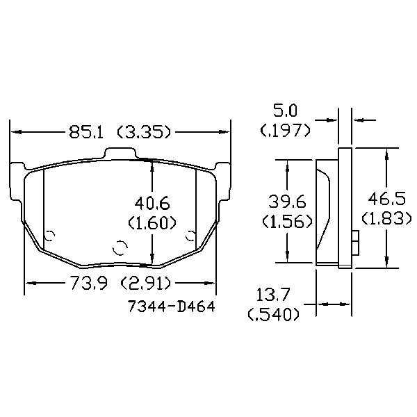 AGG Brake Pads Set DB1166