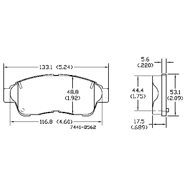 AGG Brake Pads Set DB1267