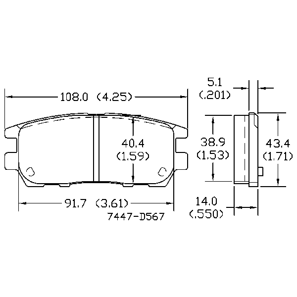 AGG Brake Pads Set DB1231