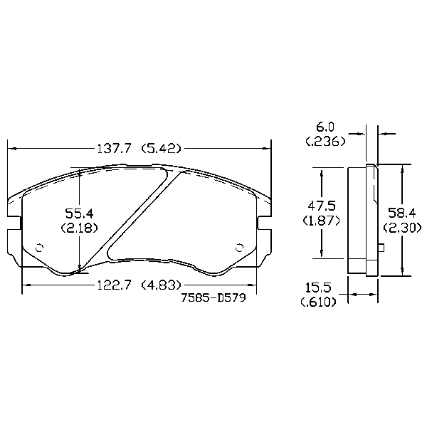 AGG Brake Pads Set DB1270 Front