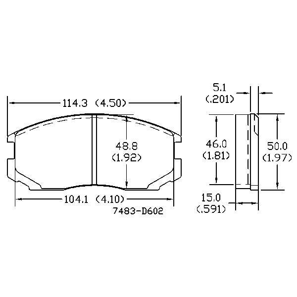 AGG Brake Pads Set DB1277 Front