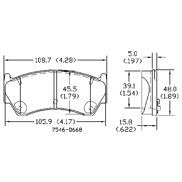 AGG Brake Pads Set DB1302