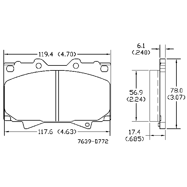 AGG Brake Pads Set DB1365 Front Set