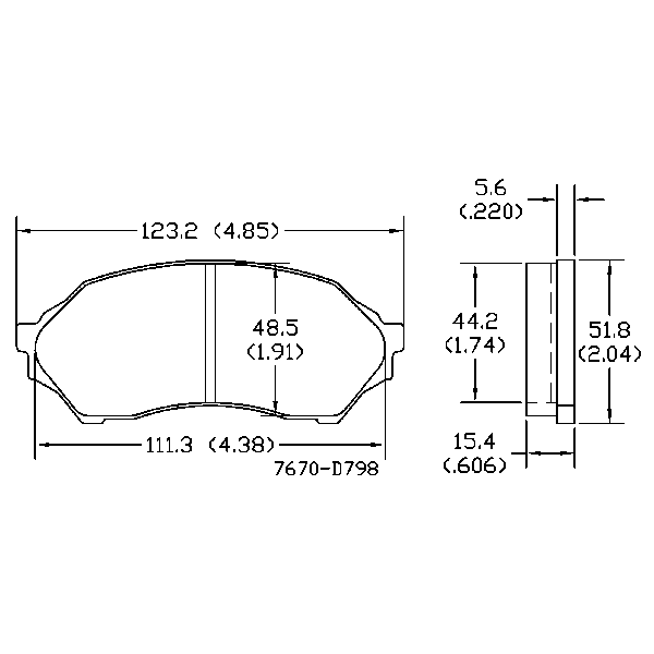 AGG Brake Pads Set DB1358