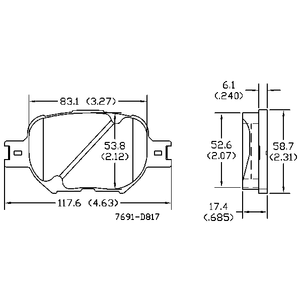 AGG Brake Pads Set DB1431