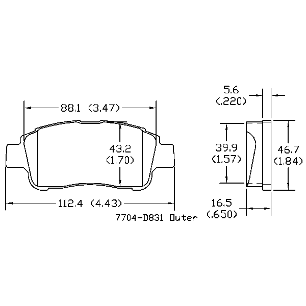 AGG Brake Pads Set DB1378