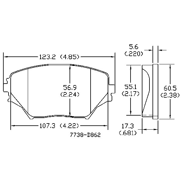 AGG Brake Pads Set DB1432